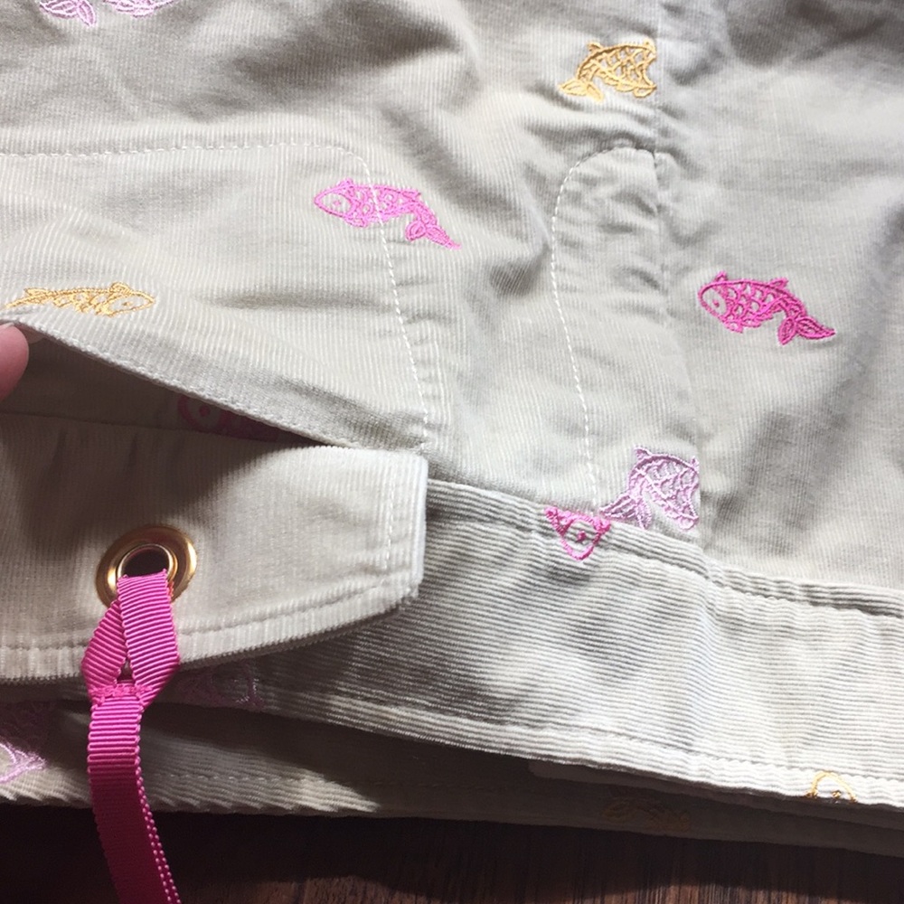 Lily Pulitzer Corduroy Fish Skirt